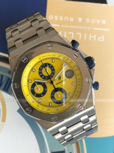 Đồng hồ Audemars Piguet Royal Oak Offshore Yellow Dial Titanium 25721TI.OO.1000TI.01 25721TIOO1000TI01