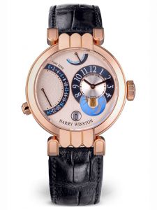 Đồng hồ Harry Winston Premier Excenter Timezone Rose Gold 200-MMTZ39R - Lướt