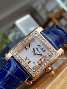 Đồng hồ Chopard Happy Sport 18k Rose Gold & Diamond MOP Womens Quartz Watch 275321