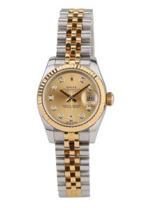 Đồng hồ Rolex Datejust M179173 179173 lady vàng khối cọc kim cương