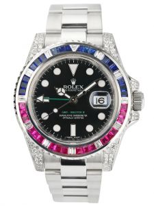 Đồng hồ Rolex M116710LN Custom SARU Sapphire Ruby Diamond