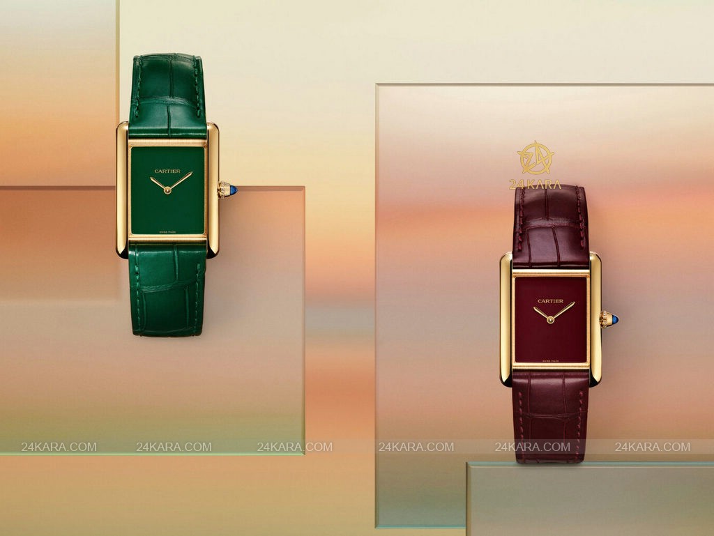 2023-cartier-tank-louis-cartier-green-and-red-lacquered-dials-hand-wound-1