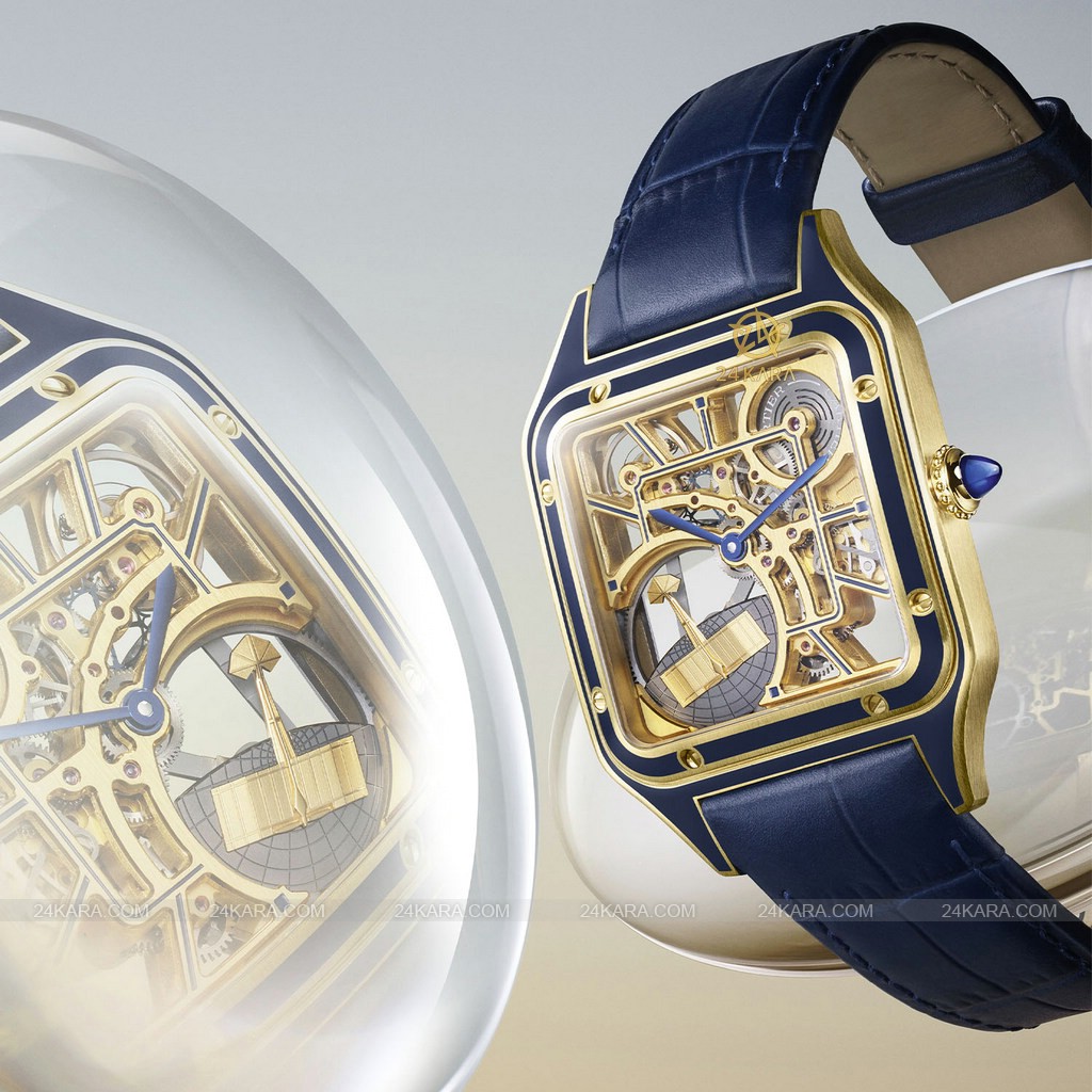 cartier-santos-dumont-micro-rotor-yellow-gold-blue-lacquer-whsa0031-2