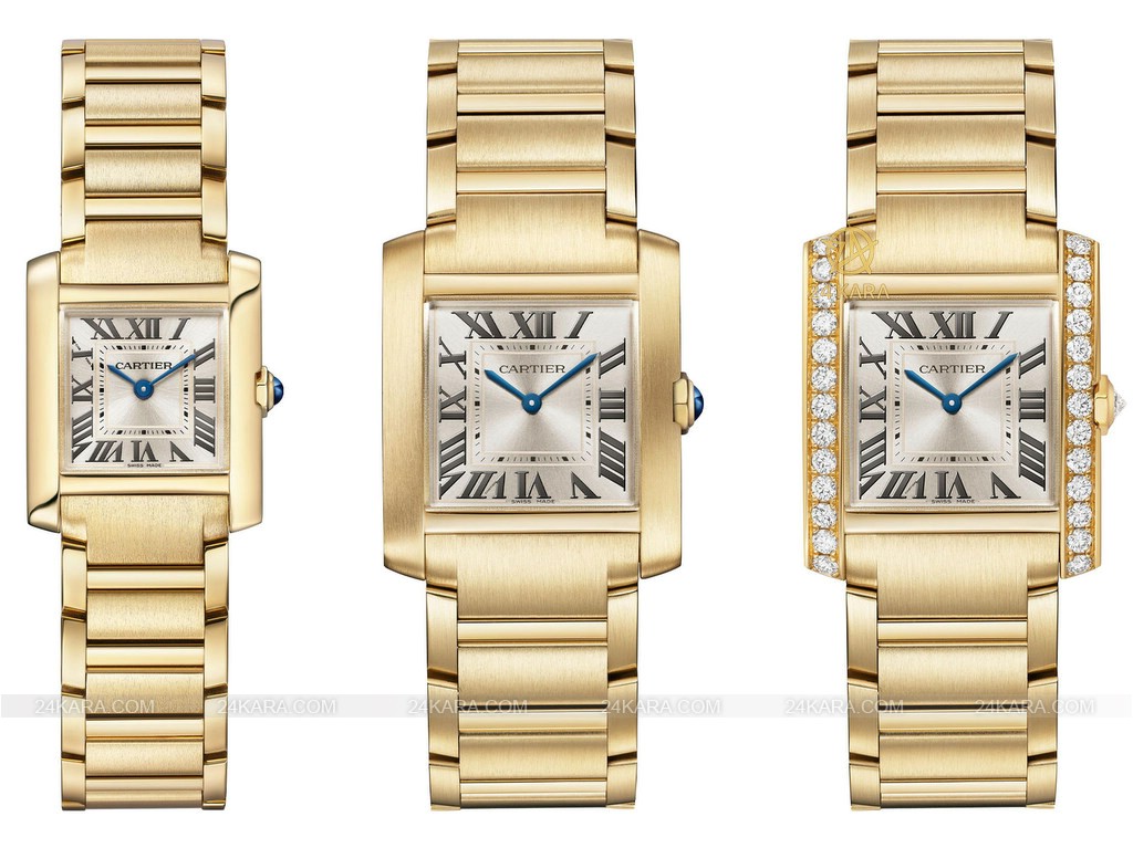 cartier-tank-francaise-2023-collection-yellow-gold-models