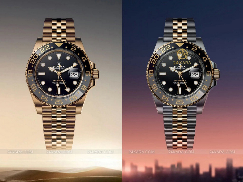yellow-gold-and-rolesor-rolex-gmt-master-ii-grey-and-black-ceramic-bezel-2023-editions-126713grnr-126718grnr-1