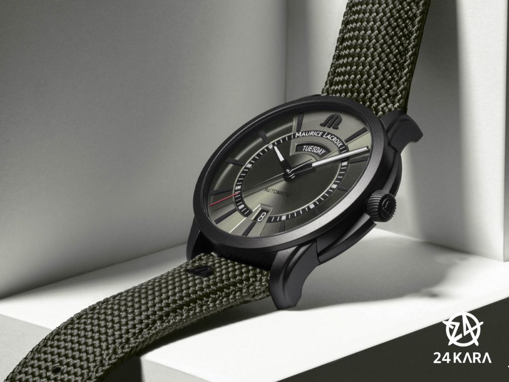 Giới thiệu đồng hồ Maurice Lacroix Pontos Day-Date PT6358-DLB04-430-5 mới