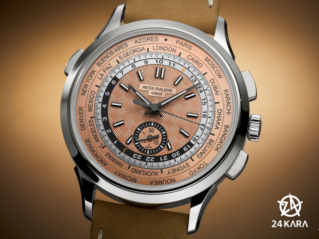 Vẻ đẹp hấp dẫn không thể cưỡng lại của đồng hồ Patek Philippe 5935A World Time Flyback Chronograph mới!