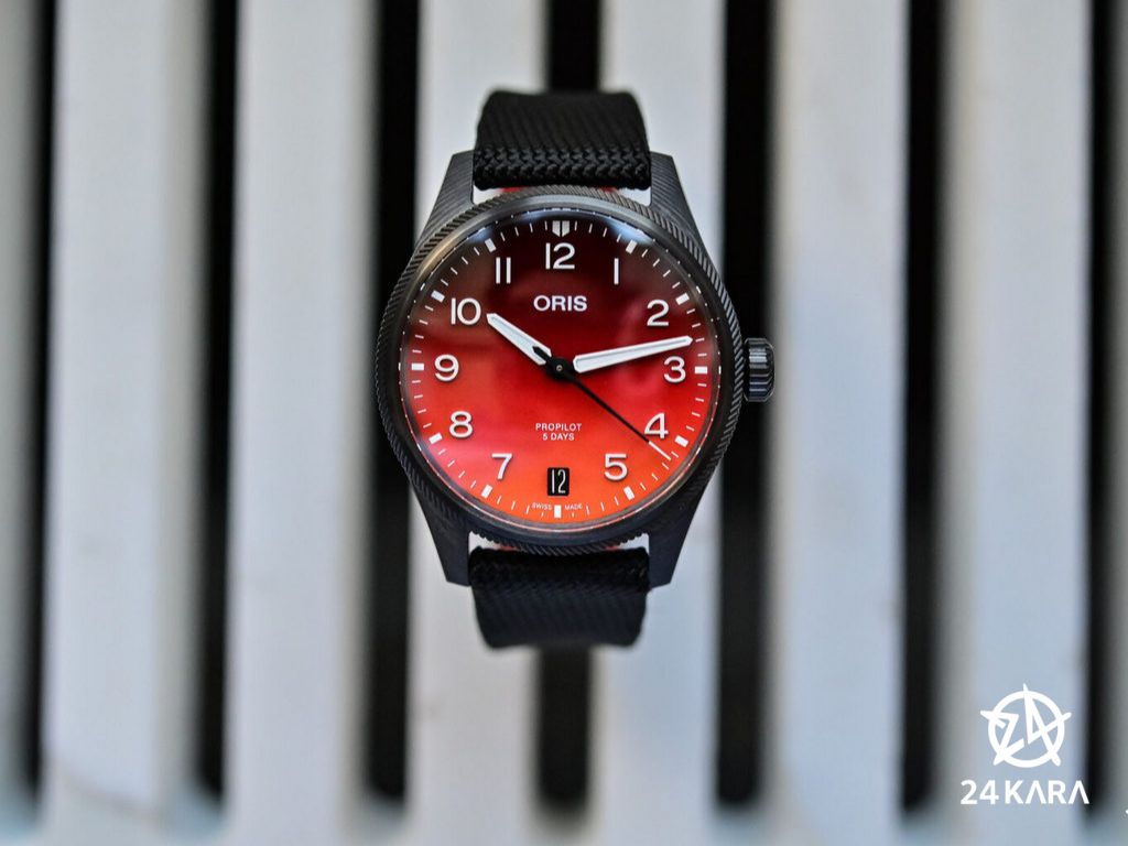 Khám phá vẻ đẹp rực rỡ của đồng hồ Oris Coulson Limited Edition 01 400 7784 8786-Set mặt cam độc đáo mới!