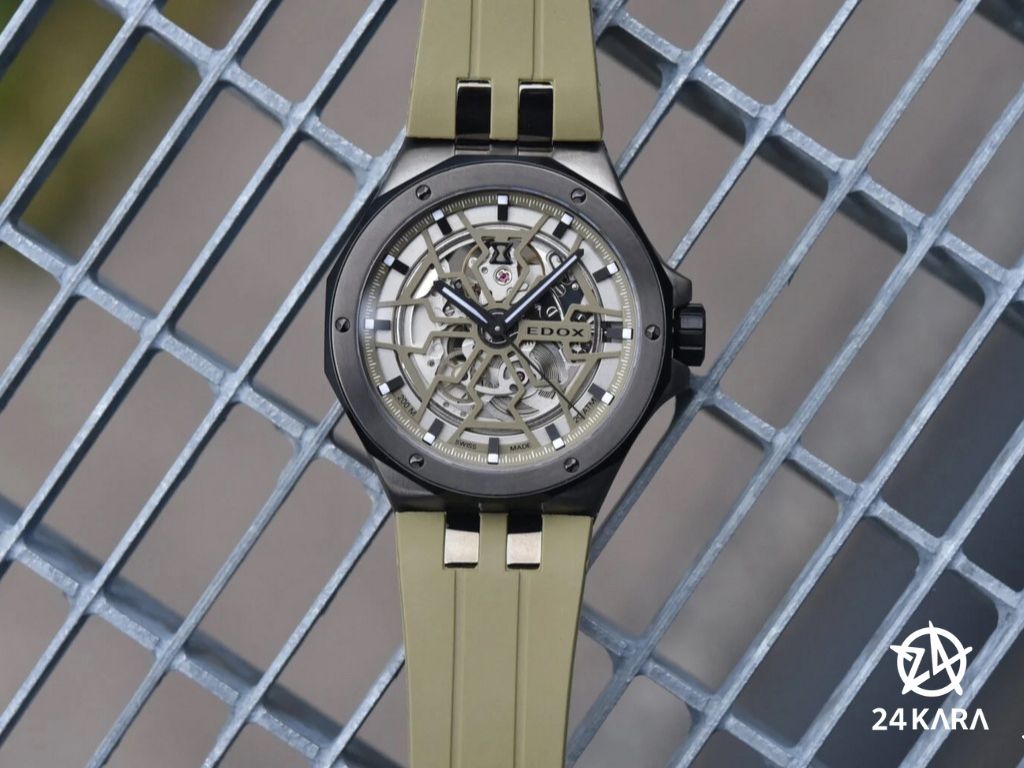 Khám phá đồng hồ Edox Delfin Mecano Automatic 85303 357GNCAV VONB mới