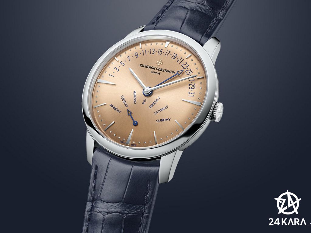 Giới thiệu đồng hồ Vacheron Constantin Patrimony Retrograde Day-Date 4000U/000P-H003 với mặt số cá hồi tuyệt đẹp