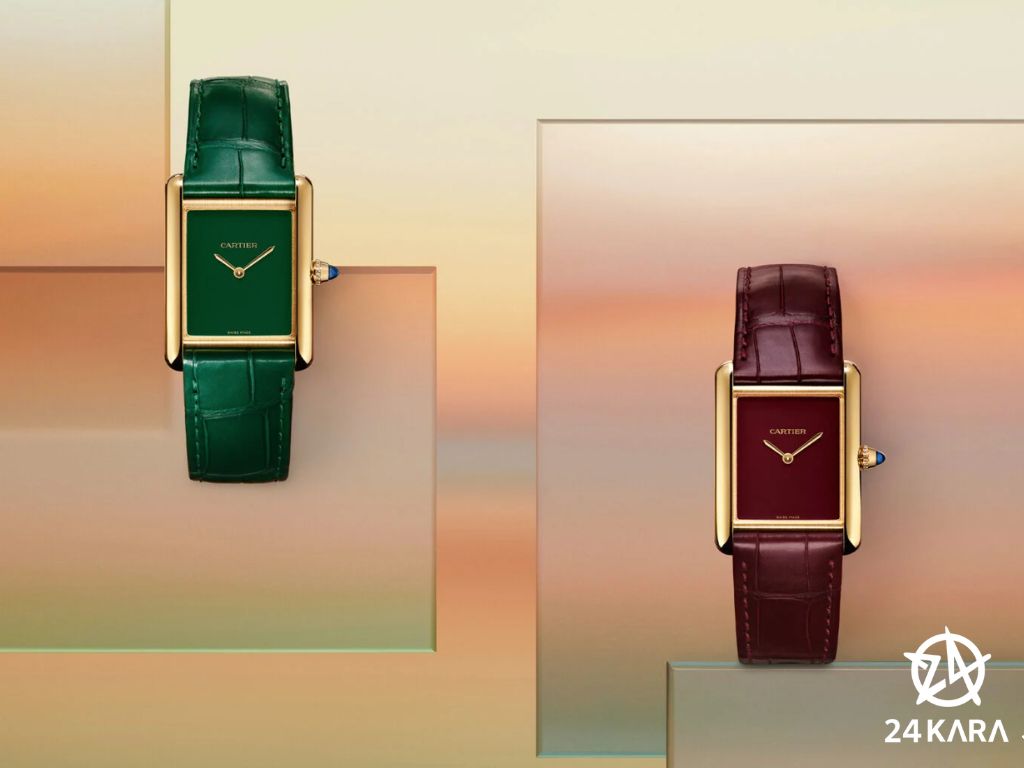 Giới thiệu 2 mẫu đồng hồ Tank Louis Cartier Hand-Wound Lacquered Dial mới