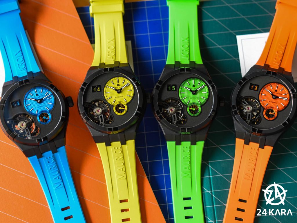 Chào đón mùa hè với bộ sưu tập Maurice Lacroix Aikon Master Grand Date Technicolor rực rỡ mới