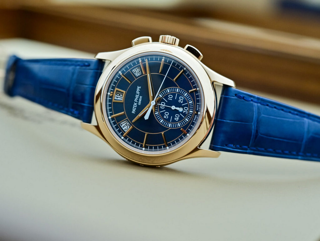 Vẻ đẹp mê hoặc của đồng hồ Patek Philippe Chronograph Annual Calendar 5905R-010 mới