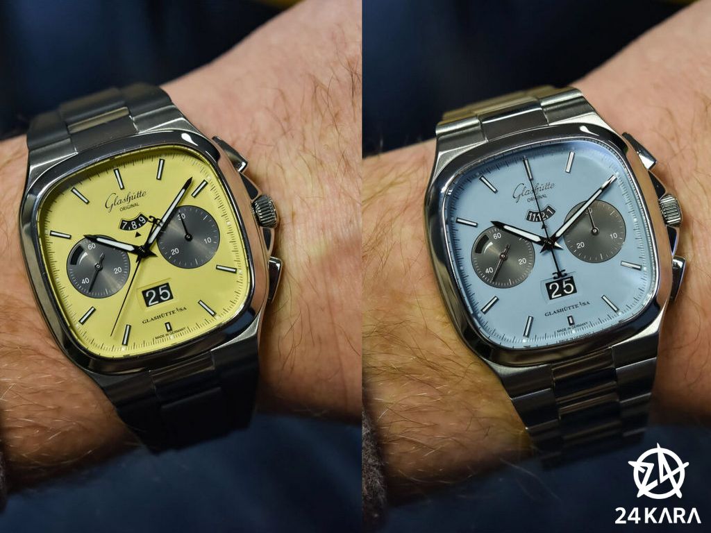 Giới thiệu các mẫu đồng hồ Glashütte Original Seventies Chronograph Panorama Date Golden Bay và Ocean Breeze mới