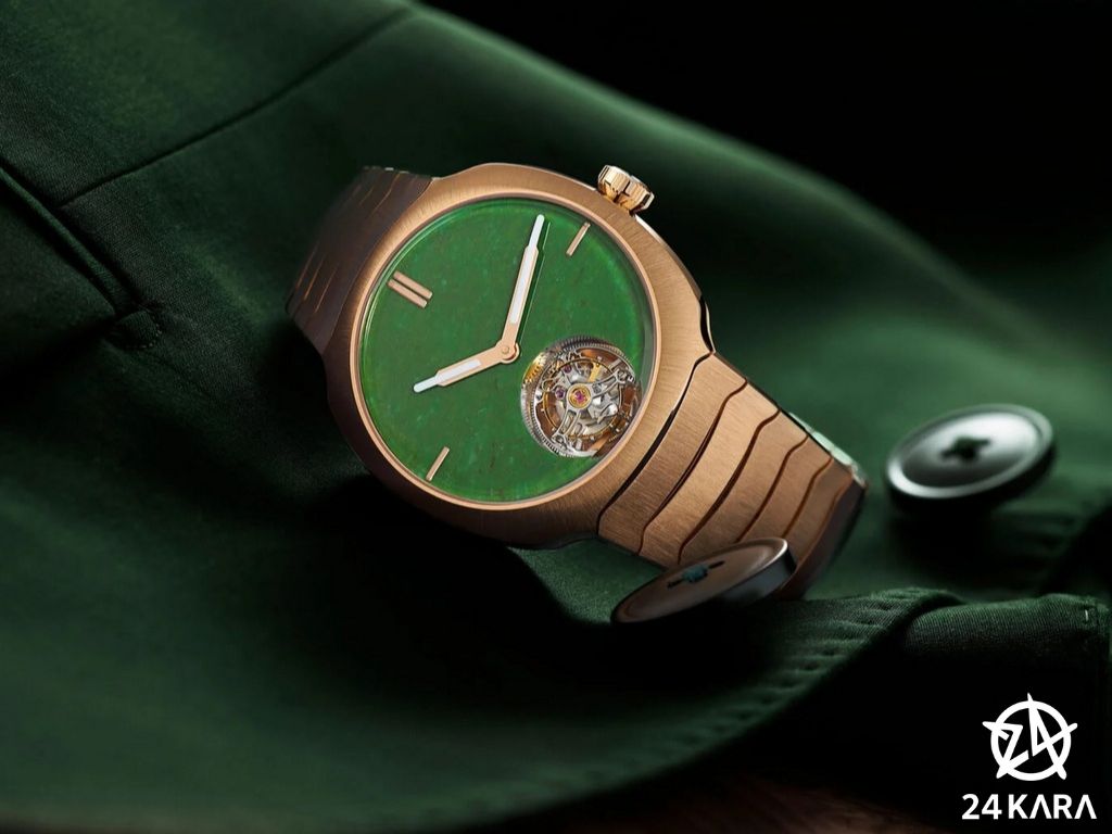 Giới thiệu đồng hồ H. Moser & Cie. Streamliner Tourbillon Wyoming Jade 6804-0406 mới