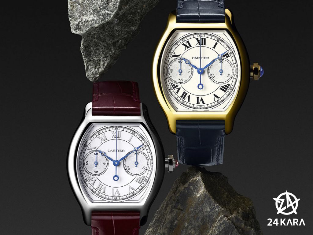 Giới thiệu sự trở lại của đồng hồ Cartier Tortue Monopoussoir Chronograph với 2 phiên bản mới