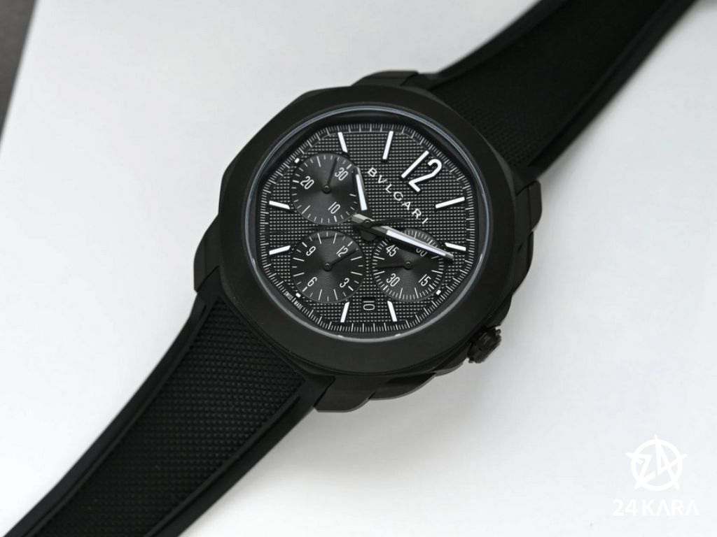 Giới thiệu các mẫu đồng hồ Bvlgari Octo Roma Steel DLC Automatic & Chronograph mới