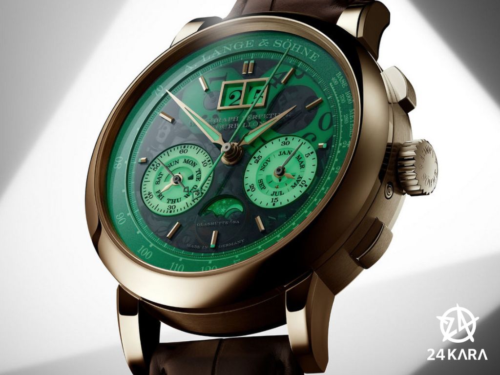 Giới thiệu đồng hồ A. Lange & Sohne Datograph Perpetual Tourbillon Honeygold Lumen 740.055FE mới