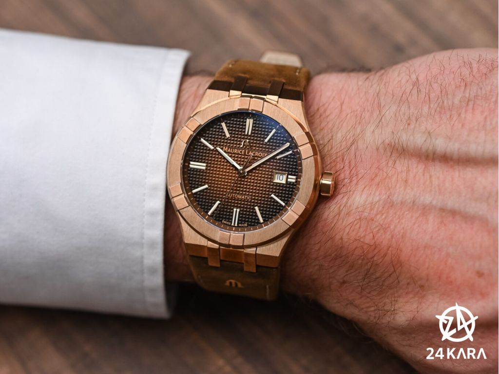 Giới thiệu đồng hồ Maurice Lacroix Aikon Automatic Bronze AI6008-BRZ01-730-3 mới