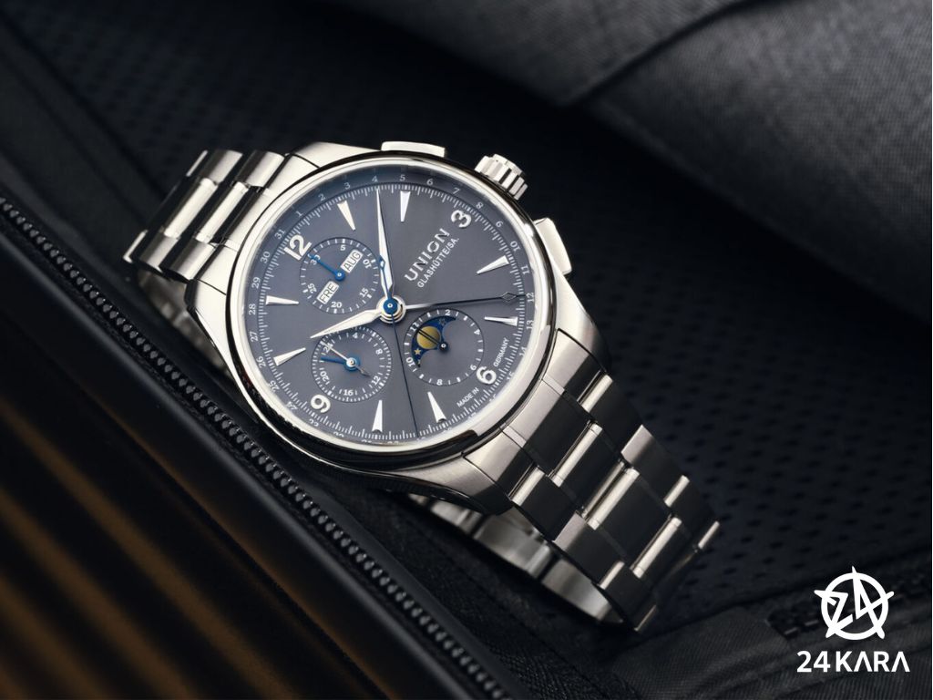Giới thiệu đồng hồ Union Glashutte Belisar Chronograph Moon Phase D014.425.11.087.00 mới