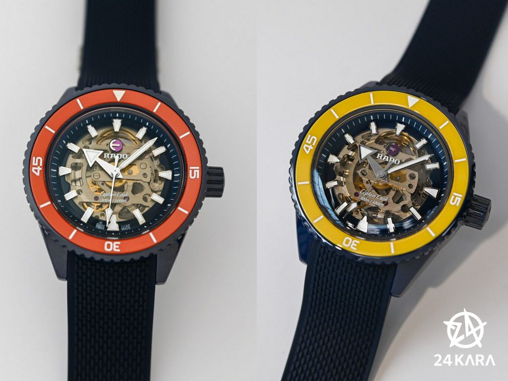 Giới thiệu các mẫu đồng hồ Rado Captain Cook High-Tech Ceramic Skeleton mới