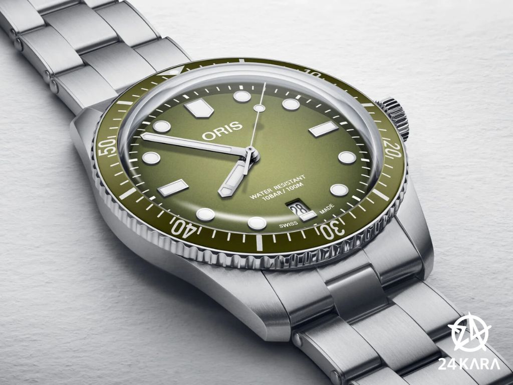 Giới thiệu đồng hồ Oris Divers Sixty-Five Date 40mm 01 733 7707 4057-07 8 20 18 mới