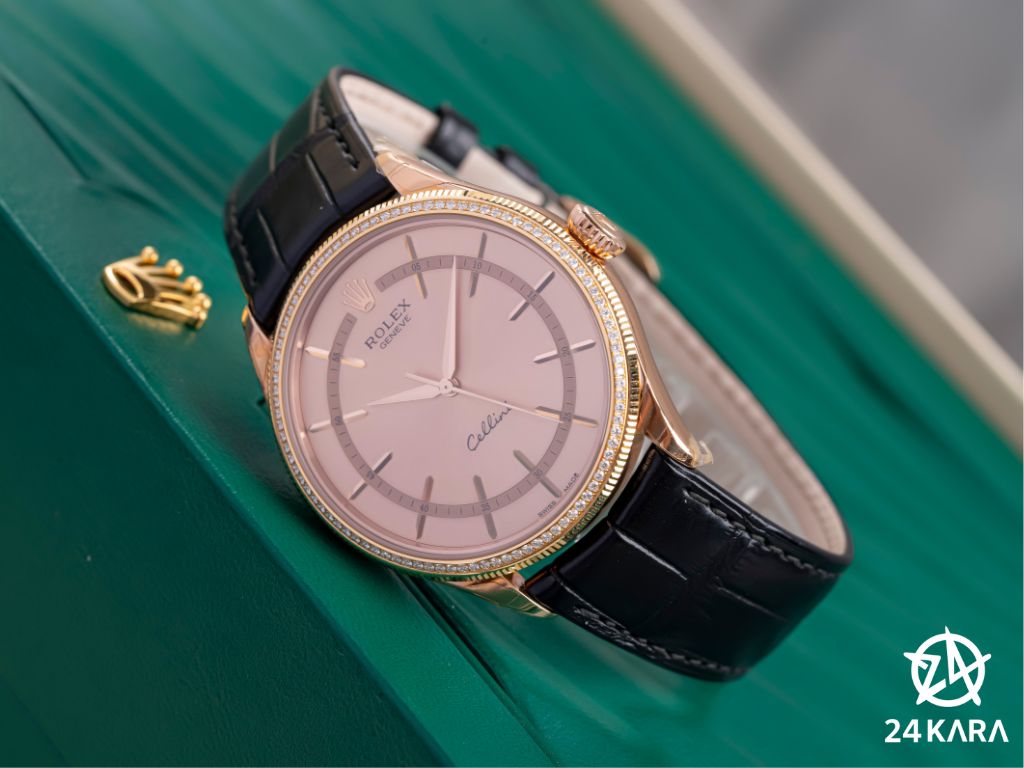 Review đồng hồ Rolex Cellini 50605RBR-0011 Time Everose Gold 18k 39