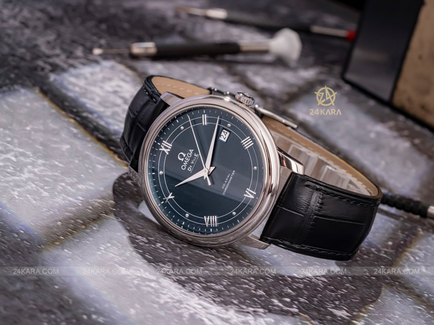 Review đồng hồ Omega De Ville Prestige Co-Axial Chronometer 424.13.40.20.03.002