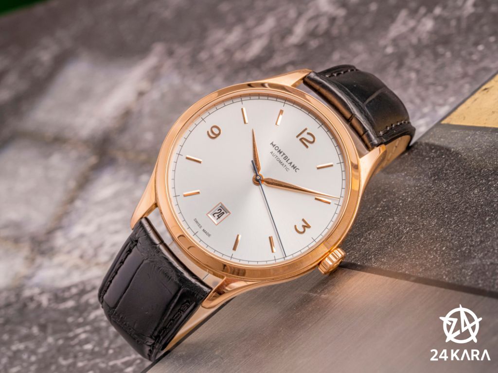 Review chi tiết Montblanc Heritage Chronométrie 114869 Vàng Hồng