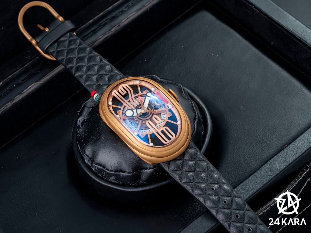 Review chi tiết đồng hồ Grimoldi RGMTBK612PK Black 09