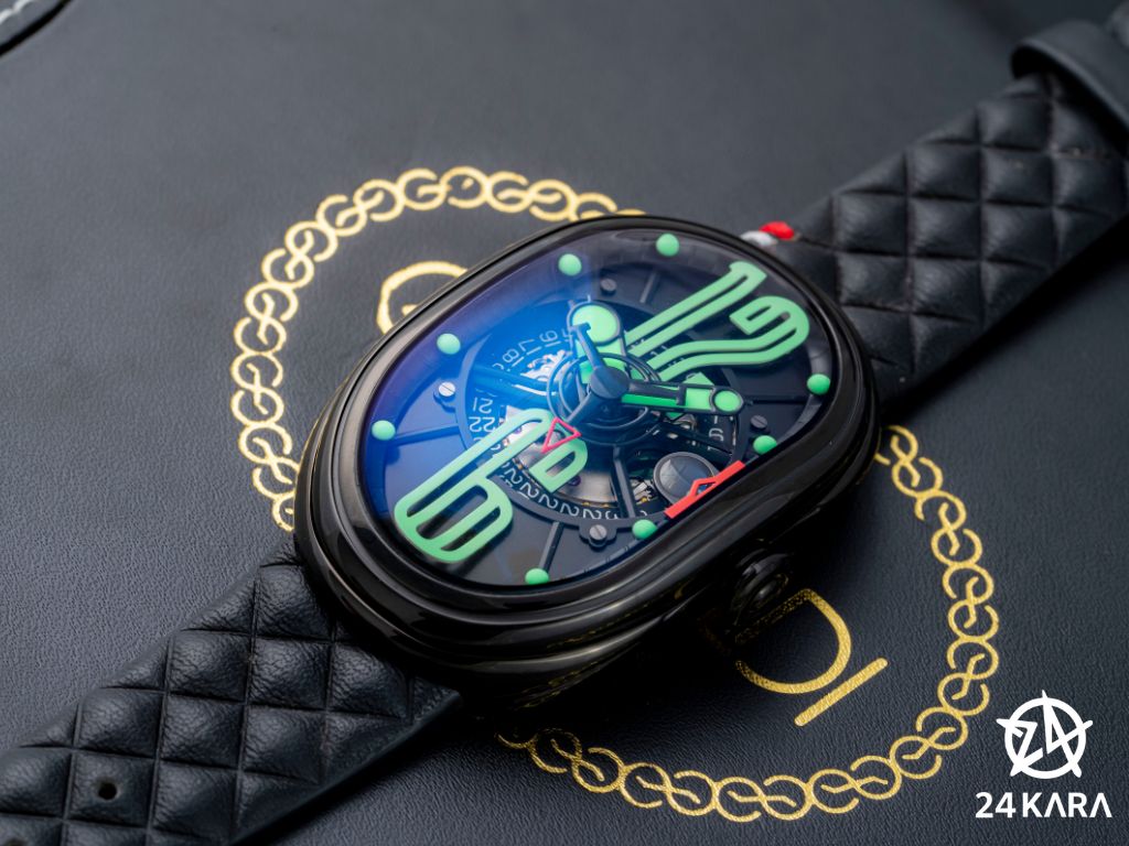 Review chi tiết đồng hồ Grimoldi GTO BK S BK 612 GRN