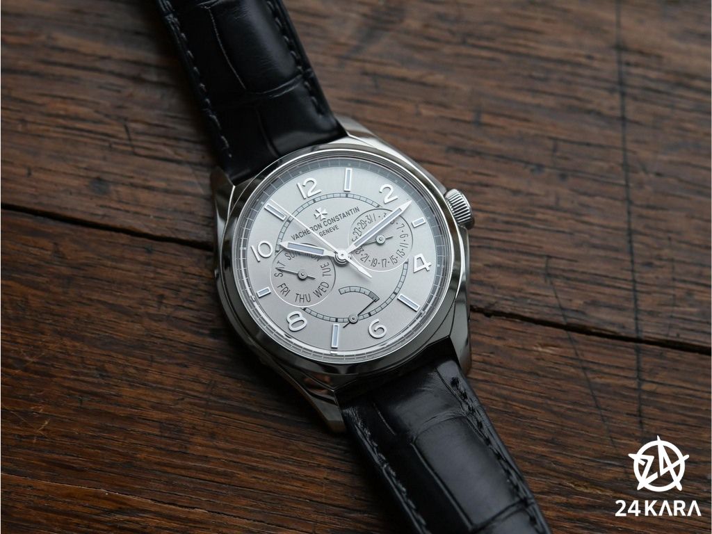Review chi tiết Vacheron Constantin Fiftysix Day-Date 4400E/000A-B437 Power Reserve Mặt Số Silver