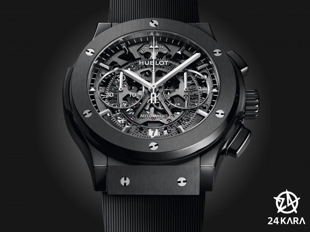 Review chi tiết Hublot Classic Fusion Aerofusion Black Magic 45 mm 525.CM.0170.RX Gốm Đen Skeleton Ceramic