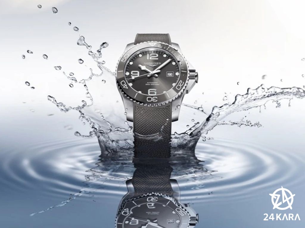 Review chi tiết đồng hồ Longines HydroConquest L3.781.4.76.9 41mm Sunray Grey Ceramic