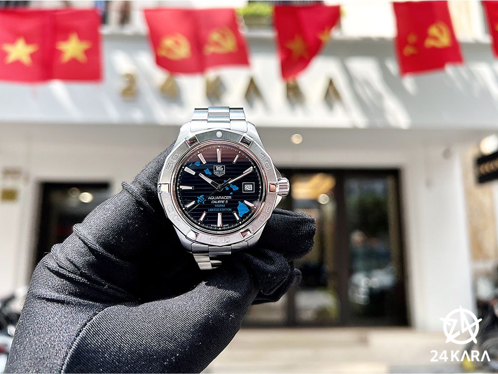 Review chi tiết Tag Heuer Aquaracer Calibre 5 WAP201AA.BA0830 Blue Hawaii Limited Edition 300 pc