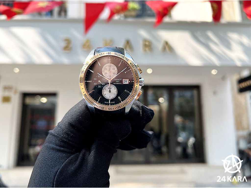 Review chi tiết Tissot 1853 Veloci-T T024.427.27.051.00 Black Chronograph