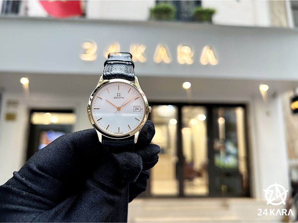 Review chi tiết đồng hồ Zenith vàng hồng 18k 30.2760.226
