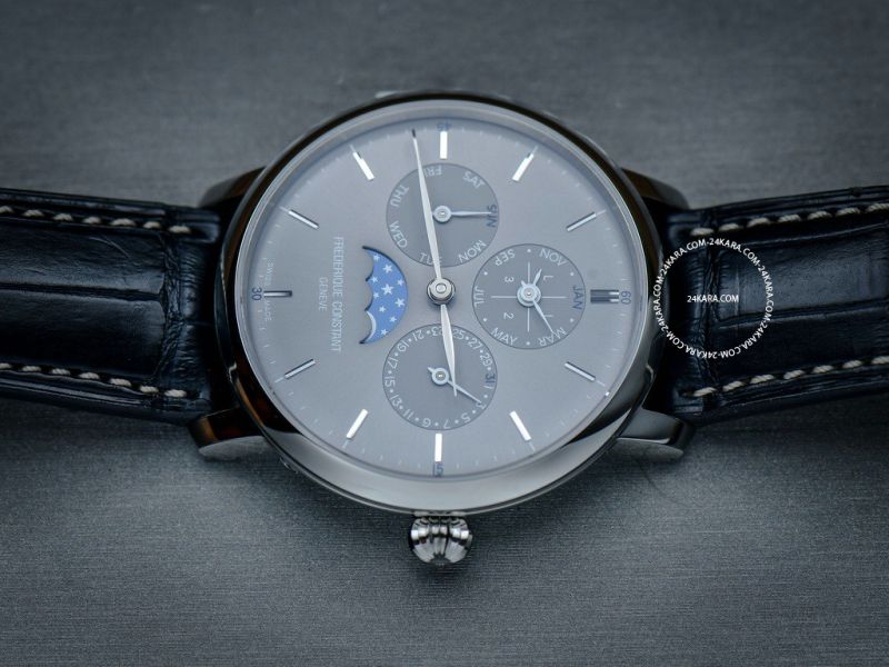 Frederique Constant cho ra mắt đồng hồ lịch vạn niên mặt số màu xám năm 2019
