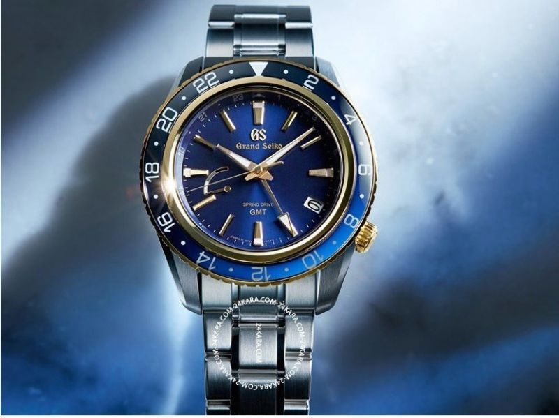 Grand Seiko ra mắt Spring Drive GMT SBGE248 kết hợp giữa màu vàng và màu xanh