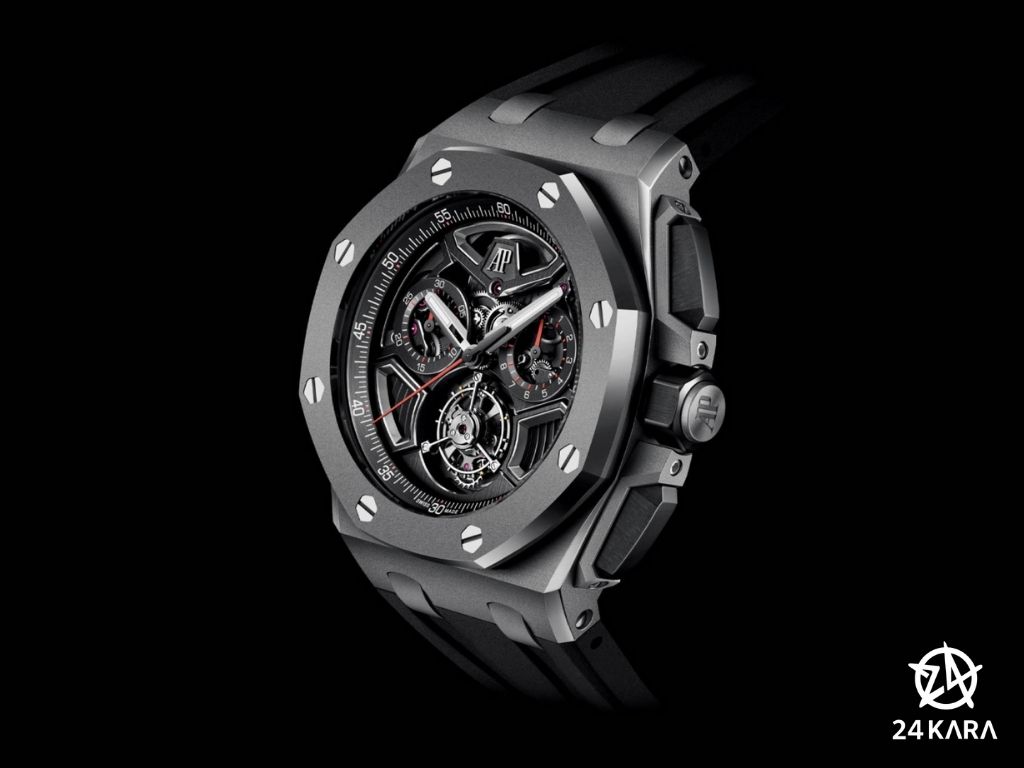 Giới thiệu đồng hồ Audemars Piguet Royal Oak Offshore Selfwinding Flying Tourbillon Flyback Chronograph 26622TI.GG.D002CA.01 mới