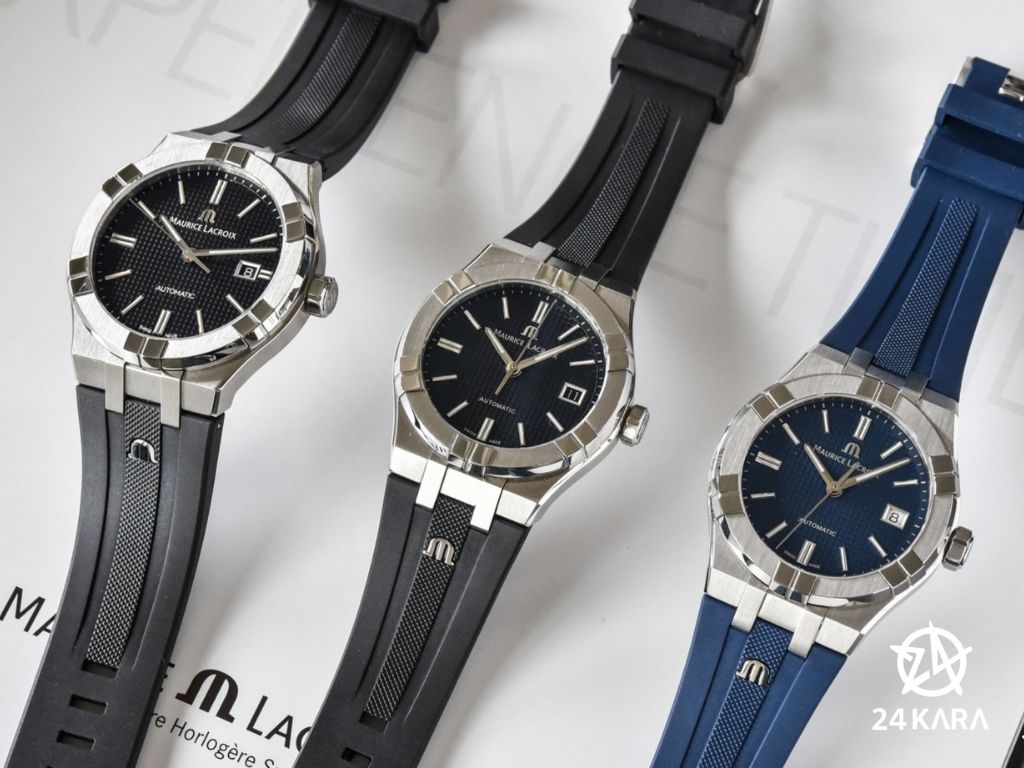 Giới thiệu các mẫu đồng hồ Maurice Lacroix Aikon mới với dây đeo cao su và mặt số xanh lá